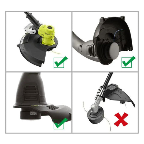 AC052N1 2 In 1 Pivoting Fixed Line And Bladed Head ACFHRL2 For 18V 24V And 40V Trimmers with pivoting head and replacement blades