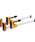 Two 24 Inch Parallel Clamps For Woodworking, Heavy Duty Steel Bar Jaw Clamp Tools, Deep Throat 90 Degree for Glue Ups