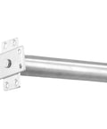 Concealed Tubular Door Closer Auto Soft Close For Fire Rated Doors Up To 50kg Silver Non Handed with screws in side view
