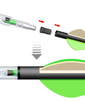 Lighted Nocks For Crossbow Bolts Universal Fit With Four Size Bushings.285.297.300.305 ID design and assembly diagram