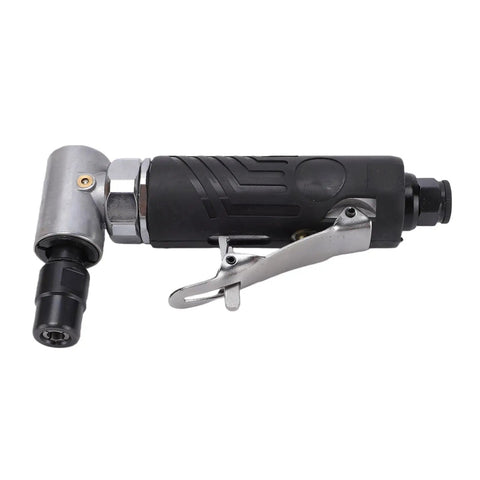 Heavy Duty 90 Degree Air Die Grinder 12000 RPM Rear Exhaust Compact Pneumatic Polisher with ergonomic grip and metal components.