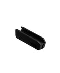 X-22 Backpacker Front Barrel Mount With Locking Interface, black ergonomic reinforced polymer, side view