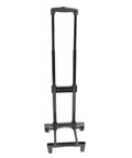 Handy Heavy Duty Folding Hand Truck Cart With Extra Omnidirectional Wheels For HVAC Electrical Toolkits Moving Gear Around Your Shop Or House Without A Hitch in upright position.