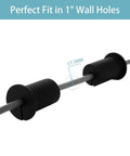 Close-up of 2 Pcs Starlink Cable Routing Kit For 1 Inch Wall Hole with black silicone cable grommets on Ethernet cable.