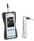 Heavy Duty UCI Metal Hardness Tester With Slick Probe Swaps And Dang Accurate Readings for Weld Inspection, displaying LCD values.