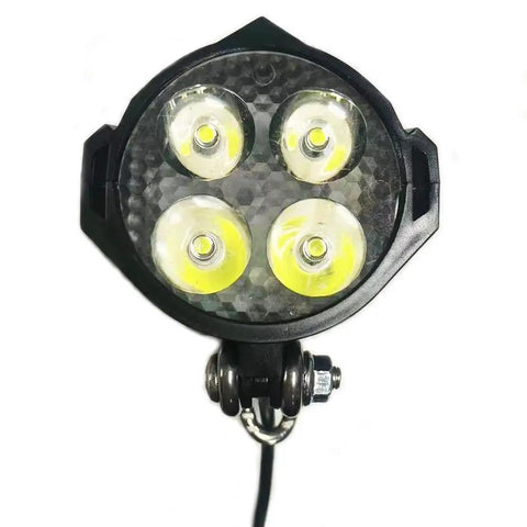 Beast Mode Bright Ebike Front Light 36V To 48V Waterproof IPX4 3W 300 Lux Night Riding Beam For Electric Bike Mountain Bike Scooter Beating The Dark With Durable Construction Wide Beam And Easy Mount