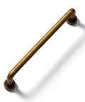 Antique Brass Cabinet Pulls Set 10 Pack, 5 Inch Center Hole Classic Vintage Retro Drawer Handle, solid zinc alloy material shown