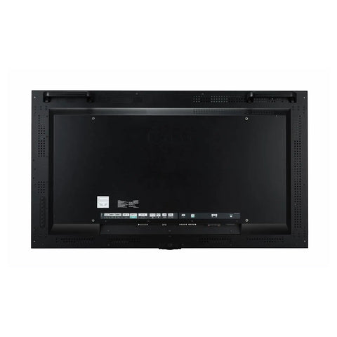 Back view of Forty Nine Inch Digital Signage Display Rock Solid Fanless WebOS Smart Panel 2500 Nit Brightness Glare Free.