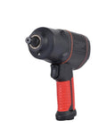 Robust Pneumatic Air Impact Wrench Delivers Ridiculous 450 Foot Pounds Pulling Power And Blistering 7500 Rpm Speed, side view.