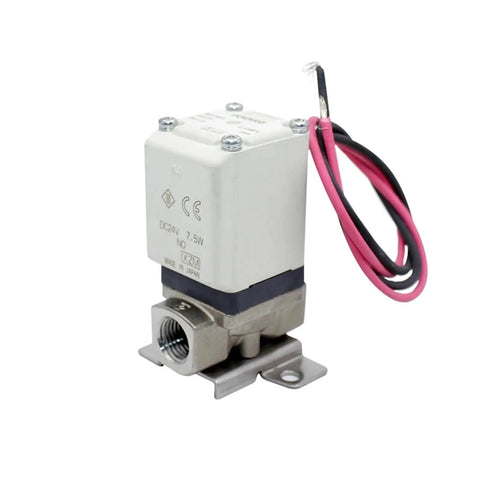 Rock Solid Two Way Direct Acting Air Solenoid Valve DC24V Fits Quarter Three Eighth Or Half Inch Lines Smooth Runs High Pressure Pneumatics For Straight Shoots And Heavy Duty Shop Projects
