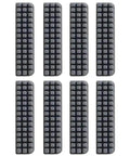 8Pcs Heatbed Nozzle Brush Replacement Kit For A1 3D Printer Silicone Wiper Cleaning Tool, grid design, set of eight.