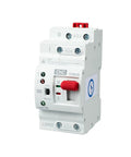 Two Pole 63A Automatic Transfer Switch For AC 220V Home UPS With Millisecond Level Auto And Manual Modes DIN Rail Mount Easy Install Rugged 2P 63A ATS For Uninterruptible Power Supply, front view