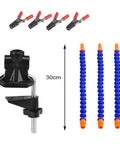 Components of Soldering Station Helping Hand With 3 Flexible Arms Adjustable Vise Desk Clamp Base Solder Holder For PCB Repair