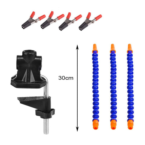 Components of Soldering Station Helping Hand With 3 Flexible Arms Adjustable Vise Desk Clamp Base Solder Holder For PCB Repair