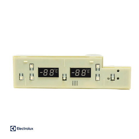 241739710 Temperature Control Board For Refrigerators Replacement Module with dual digital displays and beige casing