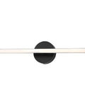 Black Aluminum Integrated LED Vanity Light With 360 Degree Rotatable Arm One Light Dimmable Modern Industrial Wall Sconce For Bathroom Mirror For Bathrooms And Powder Rooms