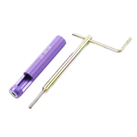 Cool QERLONG 50 Pack Of Stainless Steel Coiled Wire Helical Thread Inserts For Imperial 10-24unc Threads set of tools with a purple handle and metal hook.