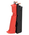 Heavy Duty Replacement Switch For Rotary Hammer Model 11265EVS Two Pack with red trigger and black casing for power tools.