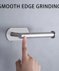 3M Self Adhesive Toilet Paper Holder No Drilling Wall Mount Stainless Steel 304 Brushed Nickel with smooth edge detail