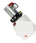 Heavy Duty 24V Hydraulic Power Pack For All Electric Stacker Trucks Pumping Station, compact motorized unit with robust design.