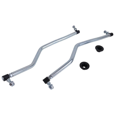 LH And RH Steering Drag Link Set With Dust Caps For Lawn Tractors Drop-In No-Fuss Replacement; metal links with caps