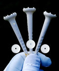 Big Easy White Golf Tees Set With 0.75 Inch Big Head 3.25 Inch Adjustable Height 6 Prong Low Friction Design Pro Grade