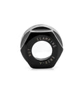 Front view of ER20 A Collet Clamping Nuts For CNC Milling Chuck Holder Lathe 4 Pack Black Finish, Precision Ground And Hardened 40CR Steel