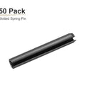 5mm X 40mm Slotted Spring Pin Pack Of 50 Black 65Mn Spring Steel Dowel Tension Roll Pin For DIY Home Workshop Tools And Machinery Durable Metal Fastener For Quick Secure Fits