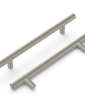 Bar Pulls Collection Five And One Sixteenth Inch Center To Center Stainless Steel Cabinet Pulls With Solid Metal Core