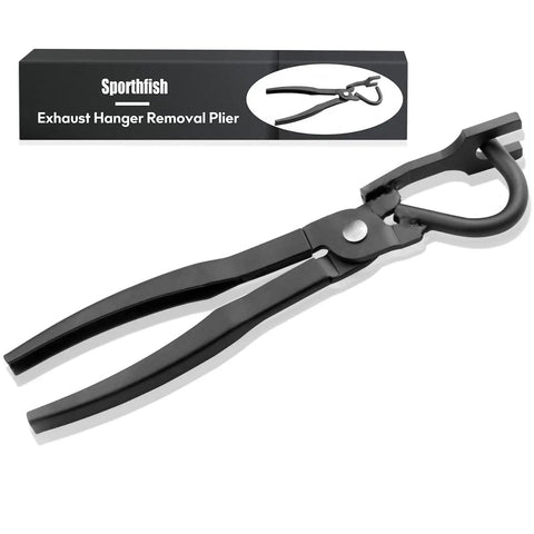 Exhaust Hanger Pliers Tool For Rubber Bracket Removal And Separation, Universal Fit, heavy duty black automotive tool