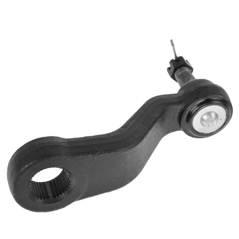 Heavy Duty Front Steering Kit With Idler Arm And Pitman Arm Bracket Assembly showing a black idler arm with pivot point.