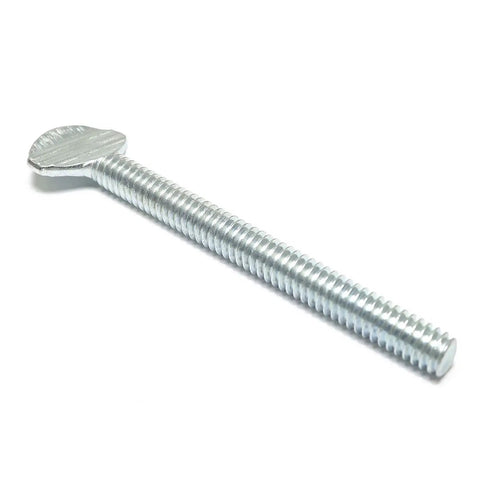 Top Shelf 10 Pack Galvanized Carbon Steel Thumb Screws 1/4-20 X 2-1/2 Inch knurled wing bolt showing close-up detail.