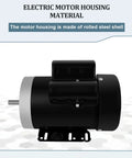 Beast 1.5HP Single Phase Air Compressor Motor with rolled steel housing, 1750 RPM, 56C Frame, dual voltage 115 230V, CW CCW rotation
