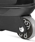 Close-up of M12 UFC Inline Skates for Adults showing durable high-grade shell and central grinding wheel from recycled PVC.