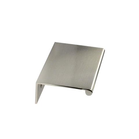 3 Inch Back Mount Finger Edge Pull Brushed Nickel Finish For Cabinets And Drawers, modern durable cabinet hardware, easy grip handle