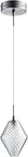 Beckett One Light Pendant In Satin Nickel With Glass Shade Modern Ceiling Fixture, sleek glass lighting with silver smoke finish