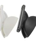 Sleek And Secure Rv Door Retainers For Ultimate Hold And Style Versatile Nylon Catch in black and white colors.