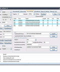 Software interface of Beefy Long Range UHF RFID Reader With 9 dBi Circular Antenna, showing configuration options and data logs