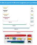 Maker Favorite Electronics Component Fun Kit jumper wires set with various lengths displayed, ideal for prototyping on a breadboard.