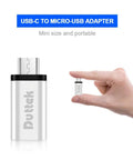 USB C To Micro USB OTG Adapter For Fast Data Transfer And Charging 480Mbps Compatible With FLIR One Pro held by hand