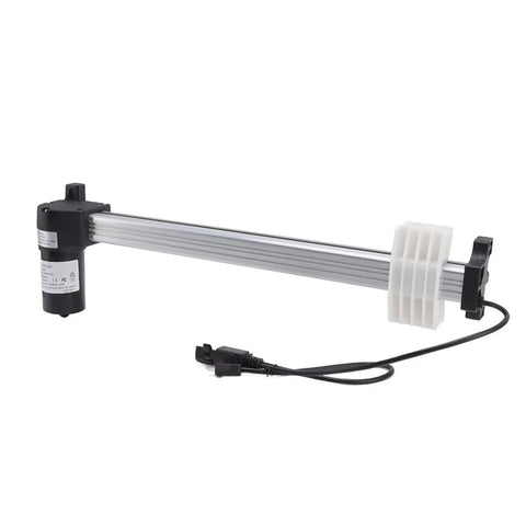 Heavy Duty Electric Sofa Linear Actuator With 1000N Force Motor And 13 Inch Slick Travel Stroke Built No Fuss For Power Recliner Fix It Projects Handled Easy, with metallic arm and motor.