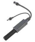 Power Over Ethernet Splitter For Mini Systems Keeps Your Setup Clean With One Cable Delivering Power And Data IP68 Rated 10 100 1000 Mbps Network Up To 100 Meters Ideal For Compact Home And Office Installations, black cable splitter with waterproof connectors