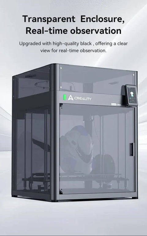 Clear Acrylic Printer Enclosure For Ender 5 Max 3D Printer, Dustproof Protective Cover With Constant Temperature Control