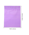 Violet polyethylene mail bag 7.87 x 11.81 in. with waterproof seal, part of 100 Pack Polyethylene Mail Bags With Waterproof Seal For Dope Durable Poly Mailers Great For Local And Long Distance Shipping Budget Friendly Packaging Supply For Clothing Cosmetics And Small Businesses
