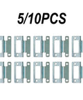 Heavy Duty Steel Cranked Flush Hinge For 15-19mm Cupboard Doors Zinc Plated Hardware For Caravans Mobile Homes Pack of 10 shown