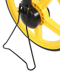 Ycauty Wheel Rangefinder with LCD Display Lightweight Measuring Wheel for Accurate Measurements on Roads 12.5inch, yellow wheel close-up.