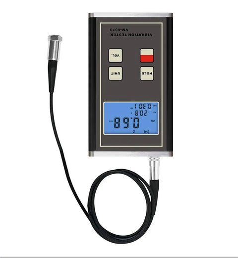 Digital Vibration Meter VM-6370 For Moving Machinery Unbalance And Deflection Testing With Piezoelectric Sensor with probe