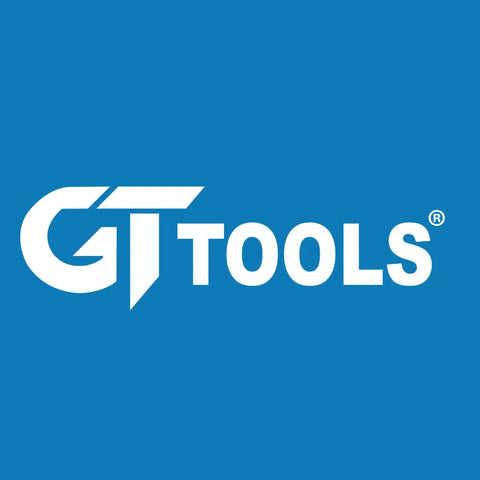 GT Tools logo on blue background