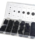 170 Piece Rubber Grommet Kit Dope Round Firewall Plugs For Auto Body And Sheet Metal Black Double Sided Wire Gasket Kit Insulated