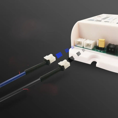 Infrared Safety Beam Sensor for Automatic Sliding Doors, High Sensitivity Anti Clip Device with wire connectors.